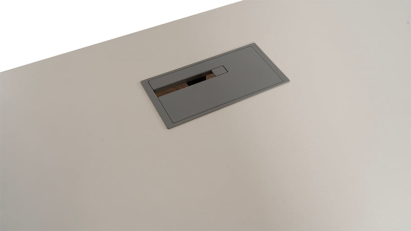 Manuell höhenverstellbarer Schreibtisch Steelcase Bianco