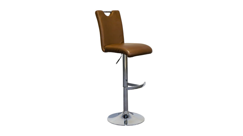 Barhocker höhenverstellbar in Lederoptik