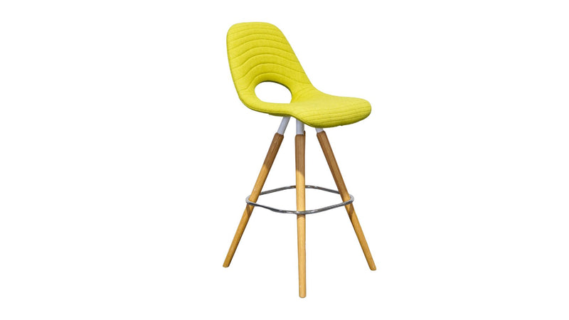 Barhocker aus Holz in Grün Nowy Styl