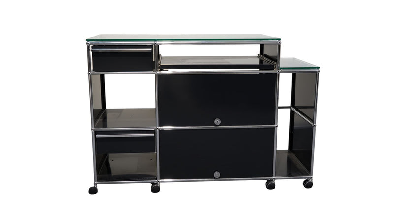 USM Haller Sideboard 4 Schubladen Schwarz
