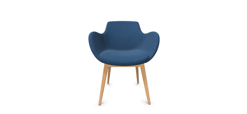 Besprechungssessel Lupino (Holzgestell)