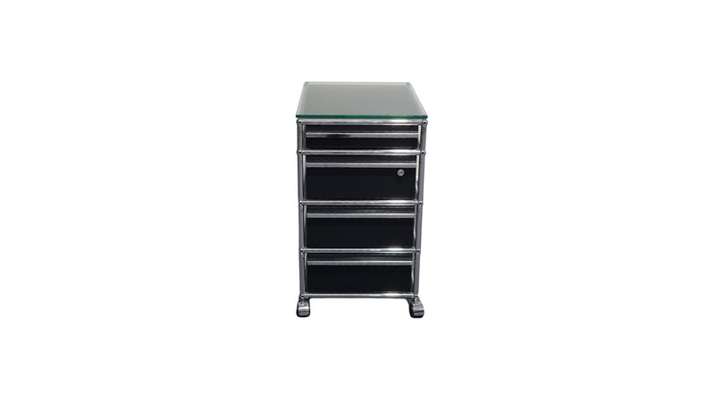 USM Haller Rollcontainer 4 Schubladen Schwarz