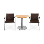 Sitzgruppe Vivo by Svoboda mit Bene Bistrotisch – Ansicht frontal