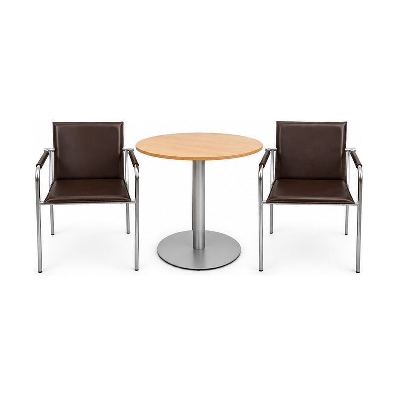 Sitzgruppe Vivo by Svoboda mit Bene Bistrotisch – Ansicht frontal