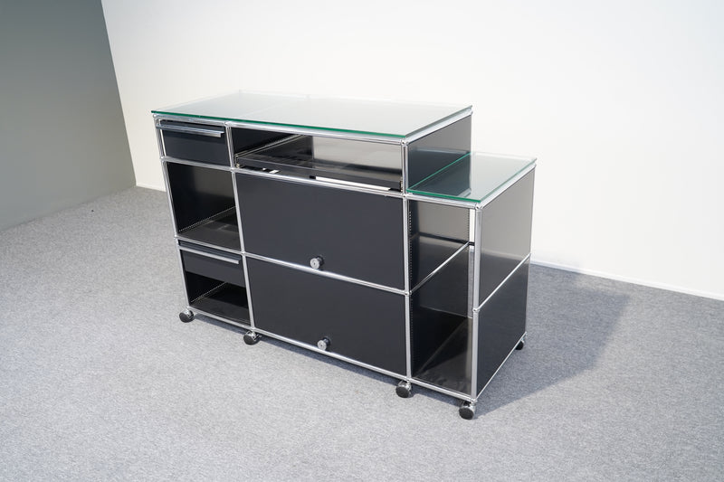 USM Haller Sideboard 4 Schubladen Schwarz