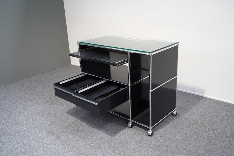 USM Haller Sideboard 2 Schubladen Schwarz