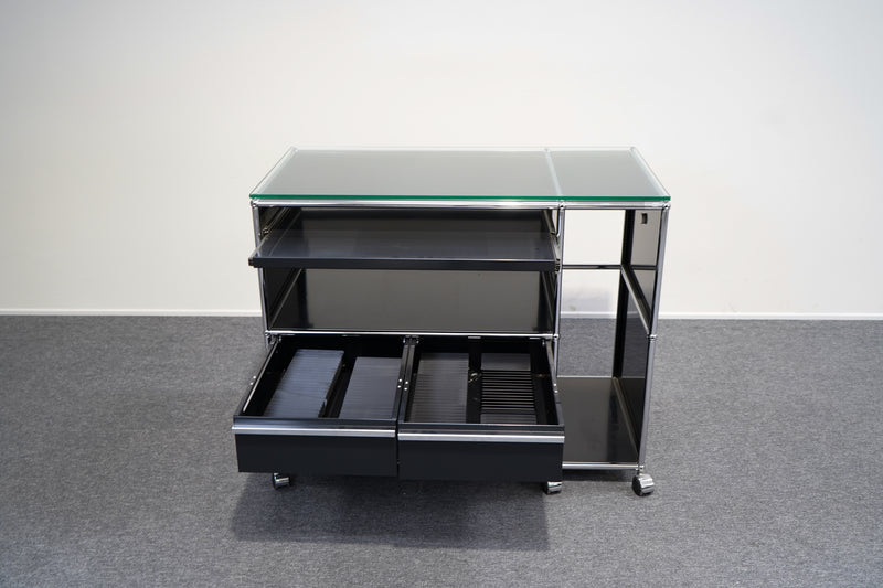 USM Haller Sideboard 2 Schubladen Schwarz