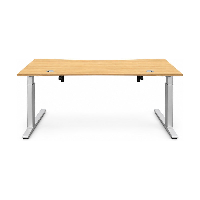 Schreibtisch Bene Freiform 180 x 80 cm – Ansicht frontal