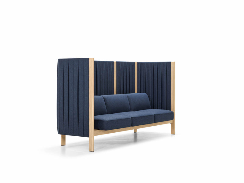 Loungesofa Velum mit Paneelen (Dreisitzer)