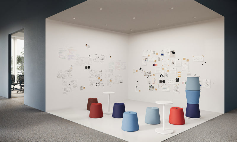 Sitzhocker Versi Pouf Set mit Tisch