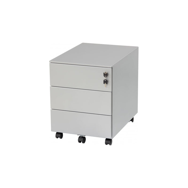 Metallcontainer mit drei Laden, Aluminium