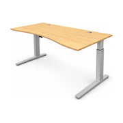Schreibtisch Bene Freiform 180 x 80 cm – Ansicht schräg