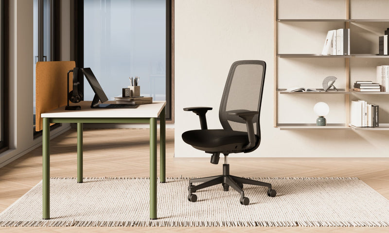 Tischtrennwand E10 (vollgepolstert)