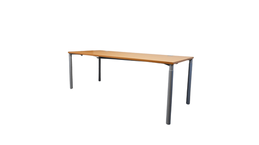 Hali „CableForm 1“ manuell höhenverstellbarer Schreibtisch mit Metall - Kabelkanal - Reoffice