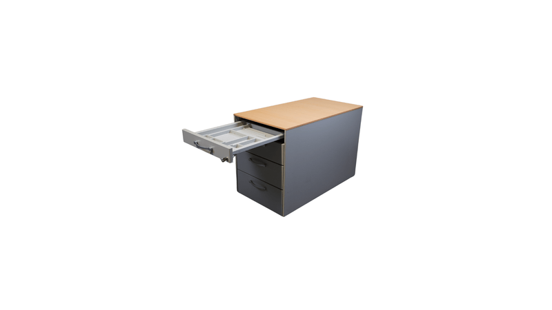 Hali „WoodFrame“ Rollcontainer in Buche - Reoffice