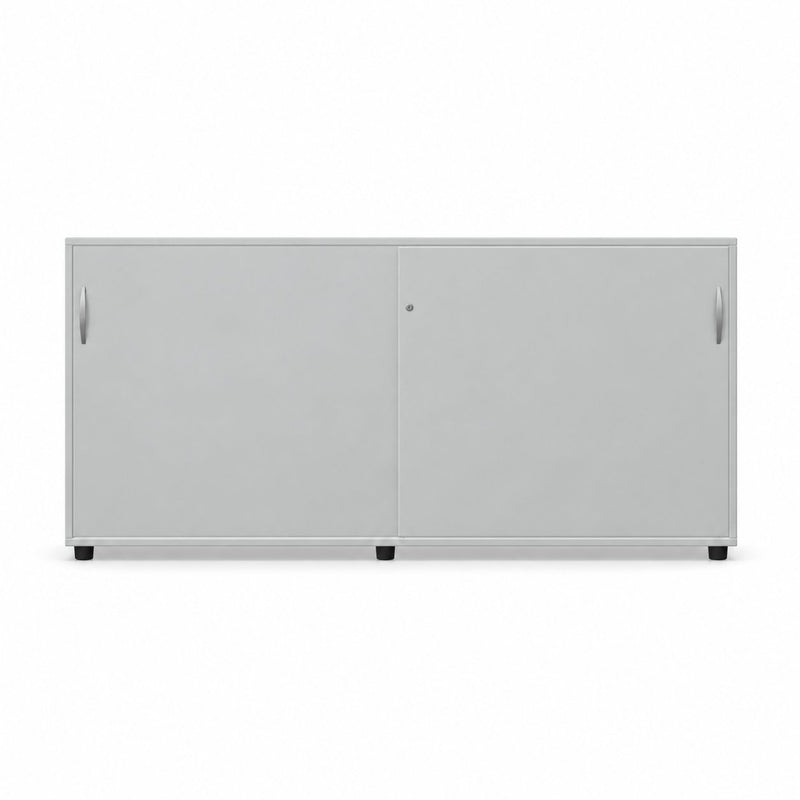 MARO PRO Schiebetürenschrank 160 cm, 2 OH in Grau – Frontansicht