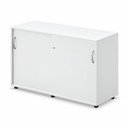 MARO PRO Schiebetürenschrank 120 cm, 2 OH in Weiß – Schrägansicht rechts
