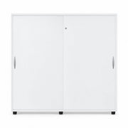 MARO PRO Schiebetürenschrank 120 cm, 3 OH in Weiß – Frontansicht