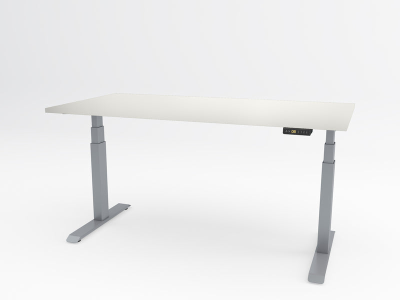Yellow Dot Move – Platte Topweiss 0112 FH, Gestell Aluminium RAL 9006