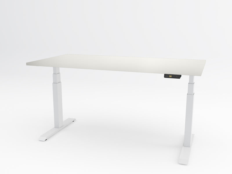 Yellow Dot Move – Platte Topweiss 0112 FH, Gestell Weiß RAL 9016