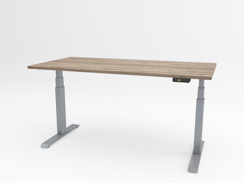 Yellow Dot Move – Platte Vicenza Eiche H3157 ST12, Gestell Aluminium RAL 9006