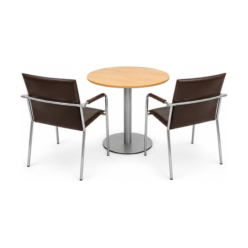 Sitzgruppe Vivo by Svoboda mit Bene Bistrotisch – Ansicht schräg