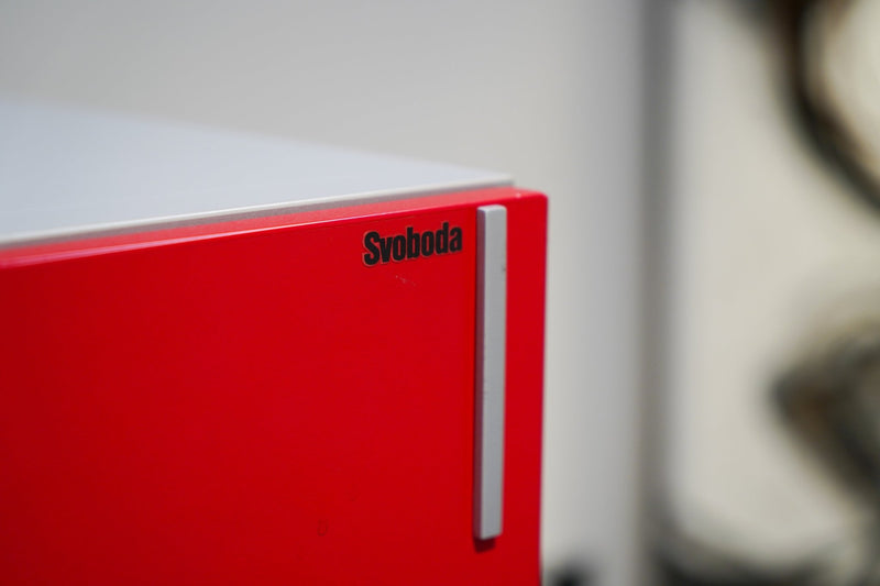 Schiebetürschrank Ahorn/Rot Svoboda - Reoffice