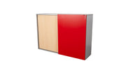 Schiebetürschrank Ahorn/Rot Svoboda - Reoffice