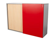 Schiebetürschrank Ahorn/Rot Svoboda - Reoffice