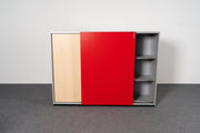 Schiebetürschrank Ahorn/Rot Svoboda - Reoffice