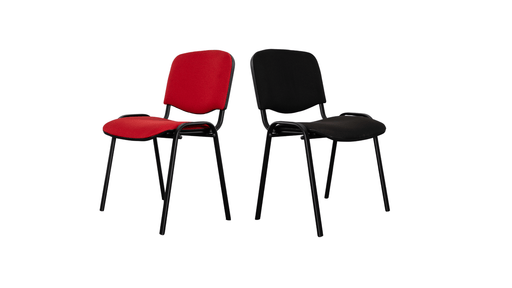 Besprechungssessel Rot/schwarz Nowy Styl Ausstellungsstück
