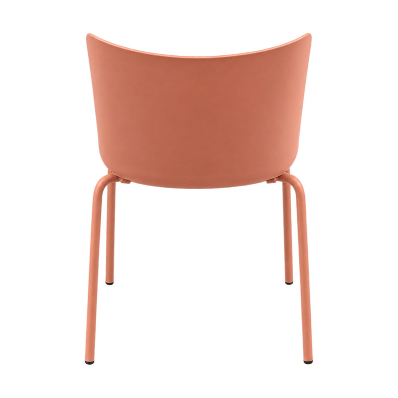 Besprechungsstuhl Polytone Rosa von Narbutas, Ausstellungsstück – Rückansicht der Sitzschale