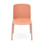 Besprechungsstuhl Polytone Rosa von Narbutas, Ausstellungsstück – Vorderansicht