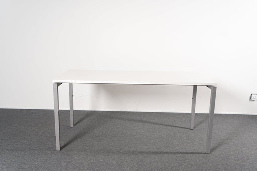 Schreibtisch Weiß Grau 160x80 Narbutas Ausstellungsstück