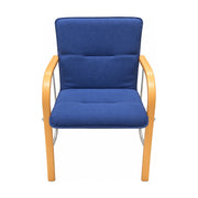 Besuchersessel Comforto Blau – Vorderansicht