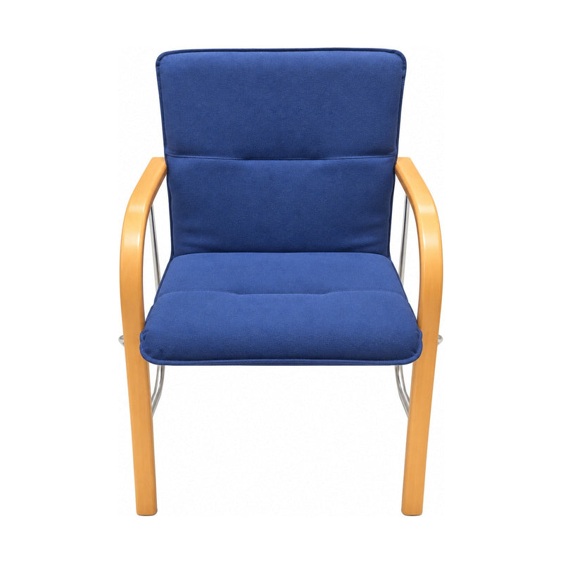 Besuchersessel Comforto Blau – Vorderansicht