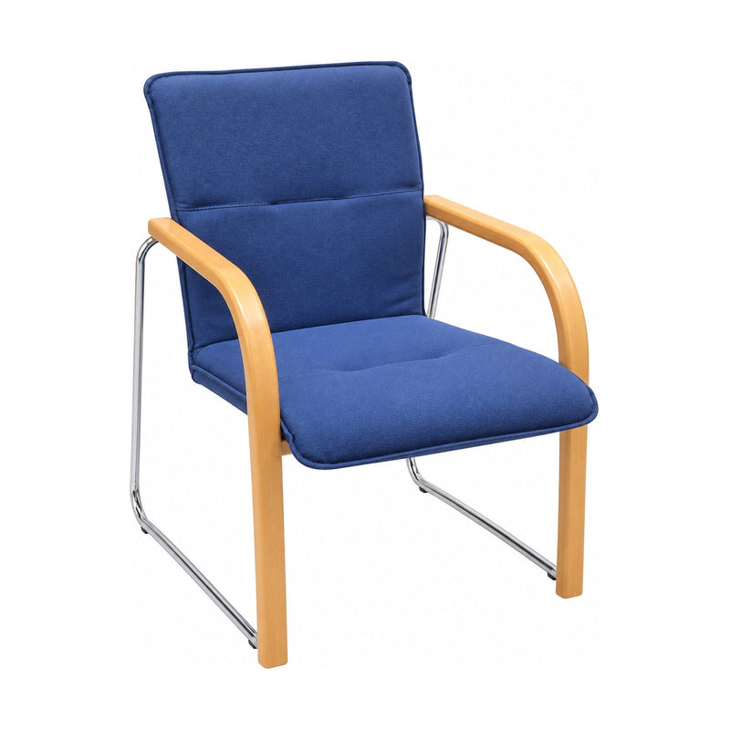 Besuchersessel Comforto Blau – Schrägansicht