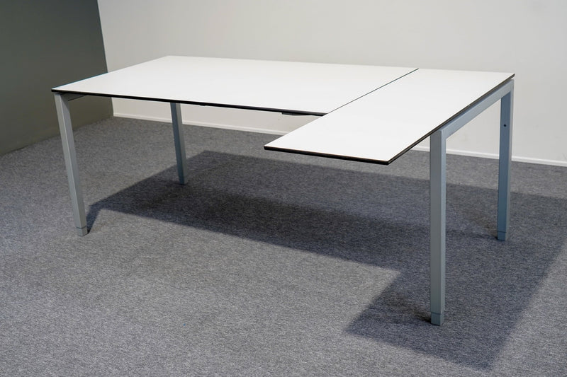 Ecktisch Hellgrau 180x120 Neudörfler - Reoffice