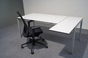Ecktisch Hellgrau 180x120 Neudörfler - Reoffice