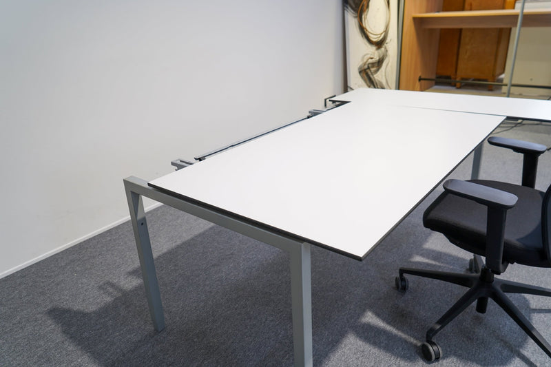 Ecktisch Hellgrau 180x120 Neudörfler - Reoffice