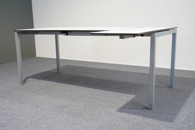 Ecktisch Hellgrau 180x120 Neudörfler - Reoffice