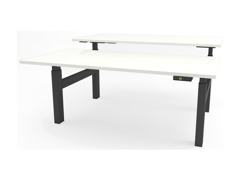 Yellow Dot Duo – Platte Topweiss 0112 FH, Gestell Schwarz