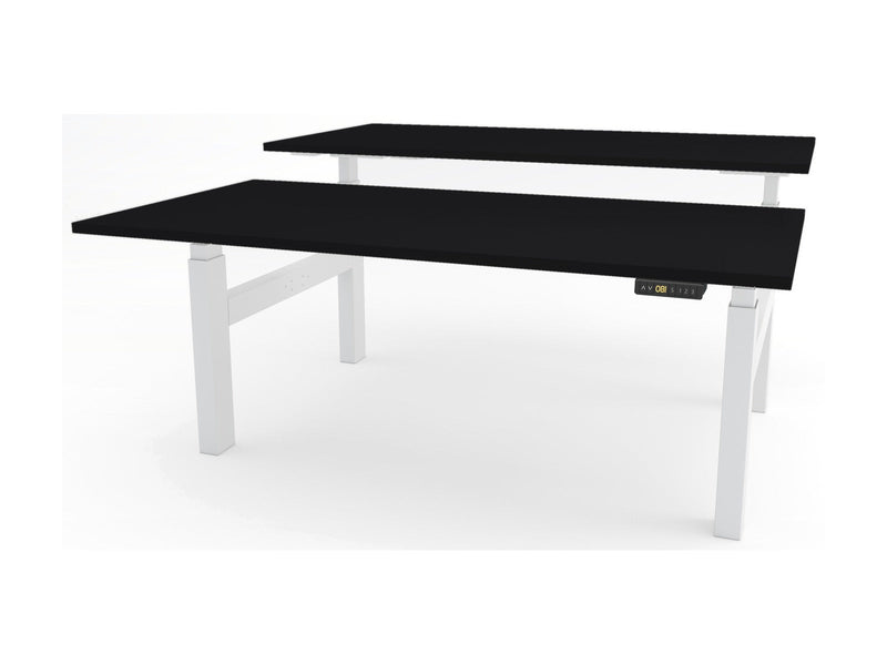 Yellow Dot Duo – Platte Schwarz U999 ST7, Gestell Weiss