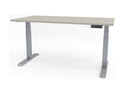 Yellow Dot Joy – Platte Birkengrau 0741 FH, Gestell Aluminium RAL 9006