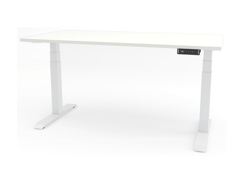 Yellow Dot Joy – Platte Topweiss 0112 FH, Gestell Weiß RAL 9016