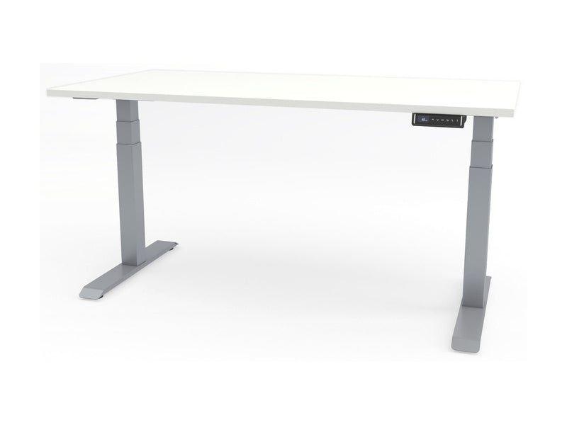 Yellow Dot Joy – Platte Topweiss 0112 FH, Gestell Aluminium RAL 9006