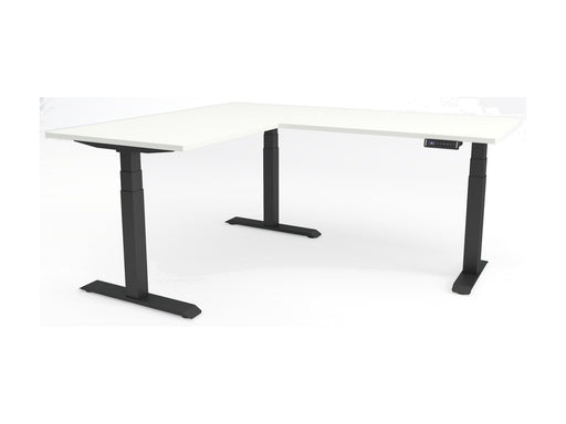 Yellow Dot · Twist 90° – Eckschreibtisch elektrisch höhenverstellbar
