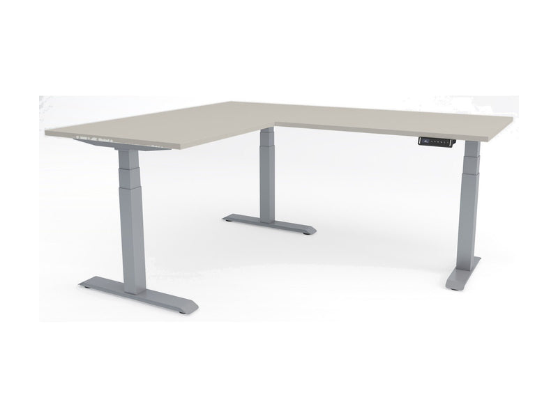 Yellow Dot Twist 90° – Platte Birkengrau 0741 FH, Gestell Silber