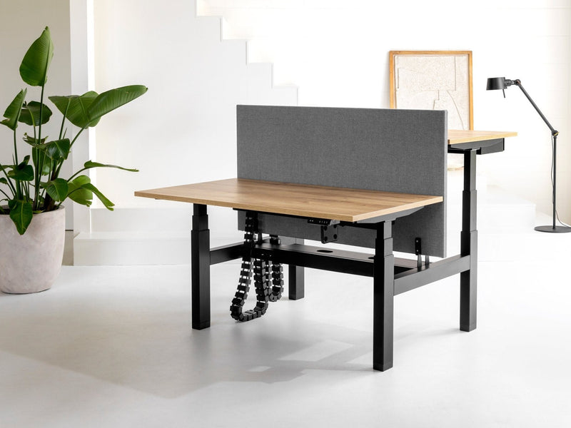 Doppelschreibtisch elektrisch höhenverstellbar Yellow Dot Duo