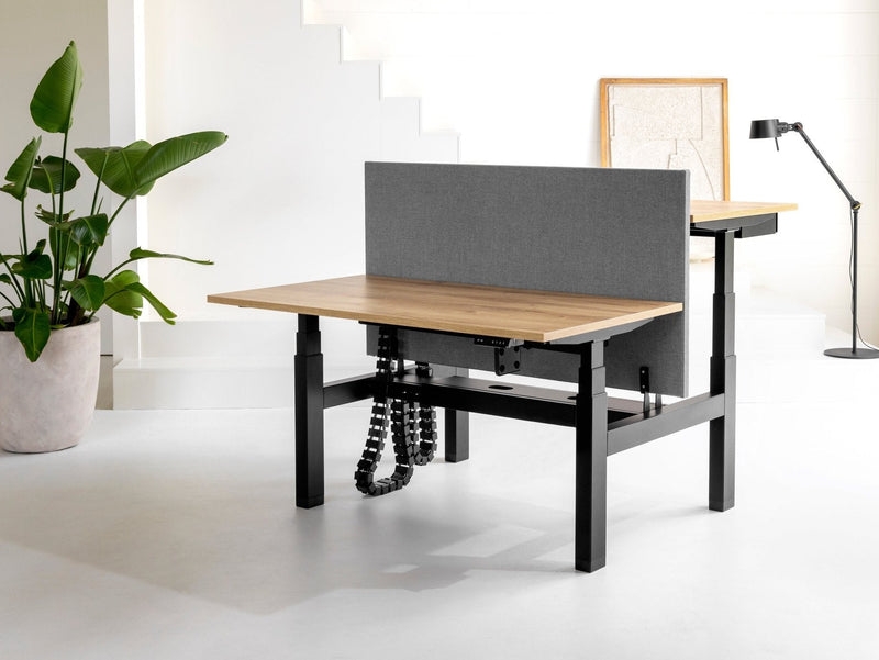 Doppelschreibtisch elektrisch höhenverstellbar Yellow Dot Duo
